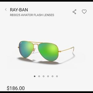Green/Gold Ray Bans